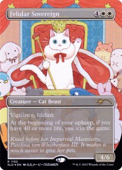 Felidar Sovereign Secret Lair Drop - Look Kitties Art